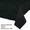 6/Case Bulk Black Velvet Paper Table Covers 54 inch x 108 inch